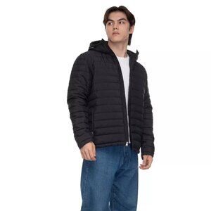 Rokka&Rolla Men's Midweight Puffer Jacket Hooded Coat